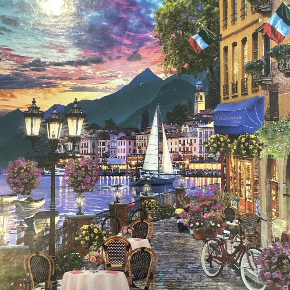 Vermont Christmas Company Inviting Italy Jigsaw Puzzle - 100 Piece Italy Puzzles